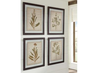 Signature Design by Ashley Dyani Wall Art Set (4/CN) A8000198 Multi