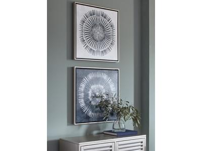 Signature Design by Ashley Monterey Wall Art Set (2/CN) A8000155 Blue/White