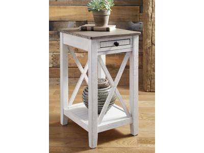 Signature Design by Ashley Adalane Accent Table A4000374 White/Gray