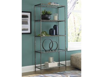 Signature Design by Ashley Ryandale Bookcase in Antique Pewter Finish - A4000451