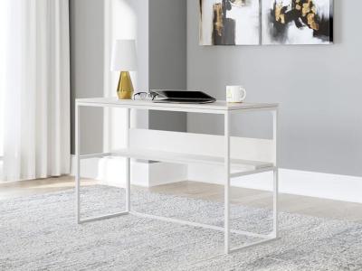 Signature Design by Ashley Deznee Home Office Desk in White - H162-14