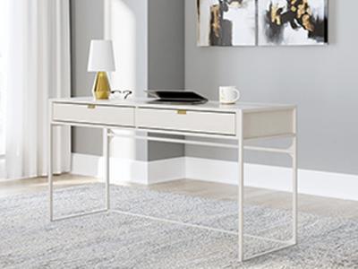 Signature Design by Ashley Deznee Home Office Desk in White - H162-44