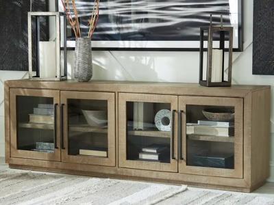 Signature Design by Ashley Waltleigh Accent Cabinet in Distressed Brown - A4000473