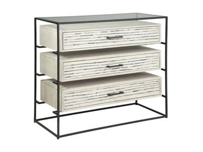 Signature Design by Ashley Crewridge Accent Cabinet in Black/Cream - A4000531