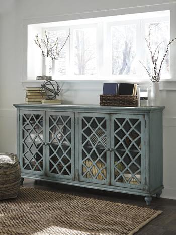 Signature Design by Ashley Mirimyn Accent Cabinet in Antique Teal - T505-762