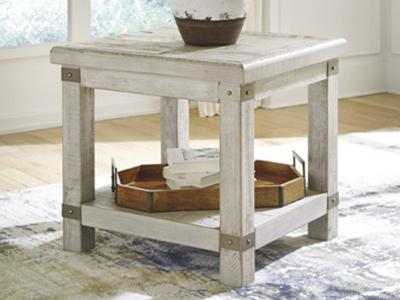 Signature Design by Ashley Carynhurst Rectangular End Table T757-3 White Wash Gray