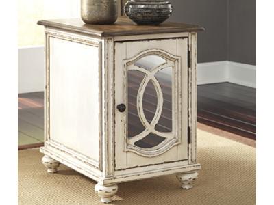 Signature Design by Ashley Realyn Chair Side End Table T743-7 White/Brown