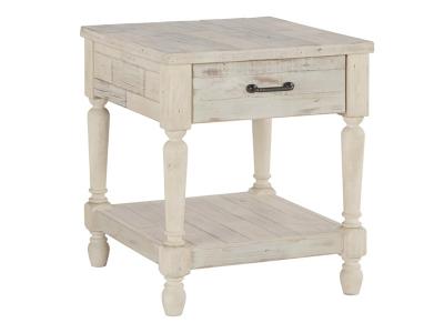 Signature Design by Ashley Shawnalore Rectangular End Table T782-3 Whitewash