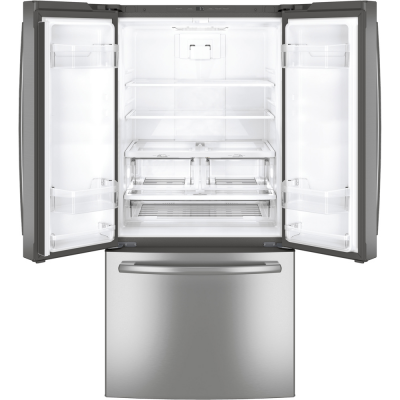 30" GE 20.8 Cu. Ft. French Door Refrigerator In Fingerprint Resistant Stainless Steel - GNE21DYRKFS