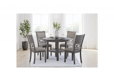 Signature Design by Ashley 5 Piece Wrenning Dining Set in Gray - D425-225