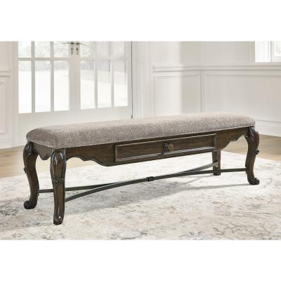 Signature Design by Ashley Maylee Upholstered Storage Dining Bench - D947-00