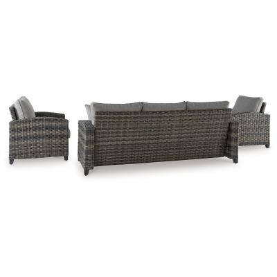 Signature Design by Ashley Oasis Court 4 Piece Outdoor Seating Set - P335-081