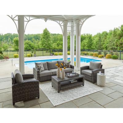 Signature Design by Ashley Oasis Court 4 Piece Outdoor Seating Set - P335-081