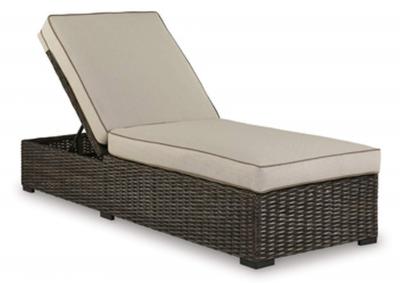 Signature Design by Ashley Coastline Bay Outdoor Chaise Lounge with Cushion - P784-815