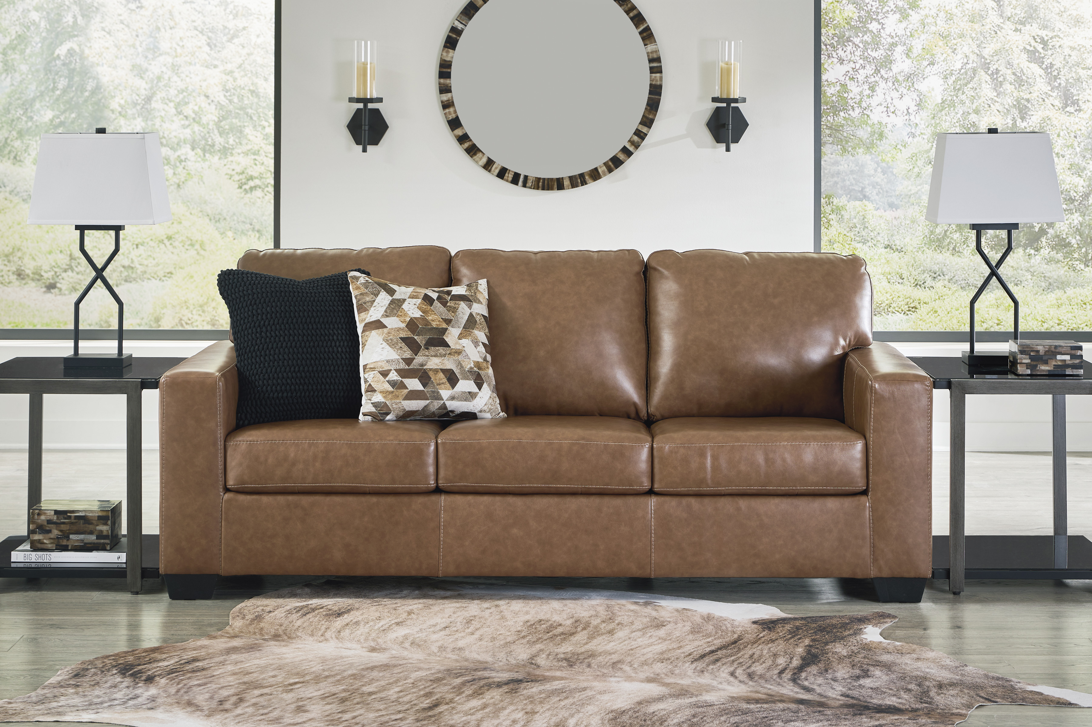 Signature Design By Ashley 5560338C Bolsena Sofa In Caramel-