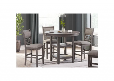 Signature Design by Ashley Wrenning 5 Piece Counter Dining Set in Gray - D425-223