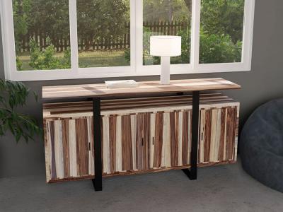 Corcoran Sheesham Wood Sideboard with Metal Base - GOA-23-SH