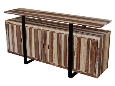 Corcoran Sheesham Wood Sideboard with Metal Base - GOA-23-SH