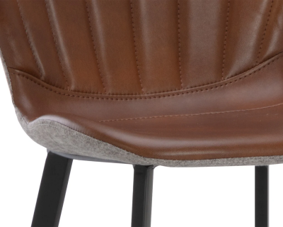 Sunpan Arabella Barstool in Bravo Cognac / November Grey - 109539