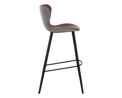 Sunpan Arabella Barstool in Bravo Cognac / November Grey - 109539