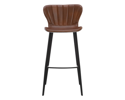 Sunpan Arabella Barstool in Bravo Cognac / November Grey - 109539