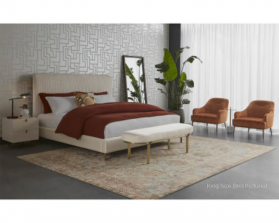 Sunpan Harris Bed in Casablanca Cloud - 109577