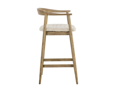 Sunpan Jeremy Counter Stool Weathered Oak in Dove Cream - 111008