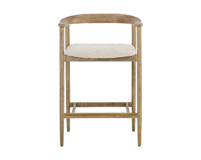 Sunpan Jeremy Counter Stool Weathered Oak in Dove Cream - 111008