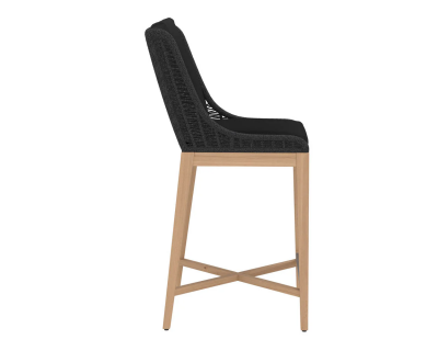 Sunpan Sorrento Barstool in Arashi Black - 109524