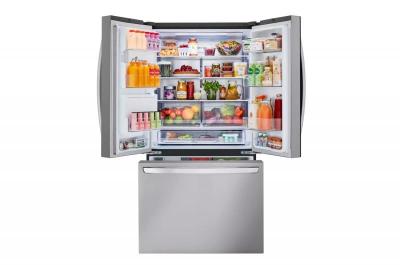 36" LG 31 Cu. Ft. Smart Standard-Depth MAX French Door Refrigerator with Dual Ice - LRFXS3106S