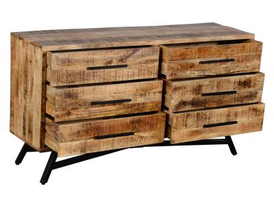 Corcoran 6 Drawer Mango Wood Dresser - JT-4