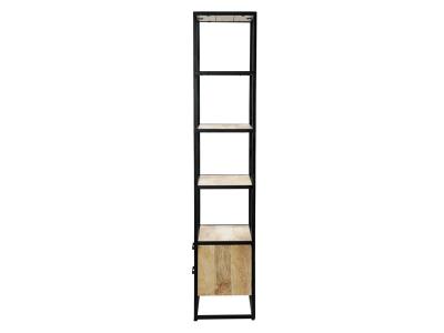 Corcoran Mango Wood and Metal Bookcase - GOA-38