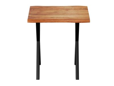 Corcoran Side Table With Black X Legs - ZEN-END1