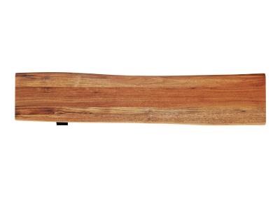 67" Corcoran Live Edge Acacia Bench with Black X Legs - ZEN-13-B