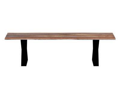 67" Corcoran Live Edge Gray Sheesham Bench - ZEN-13B-SHG