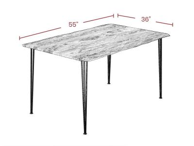 Corcoran Live Edge Grey Sheesham Table - ZEN-28-SHG