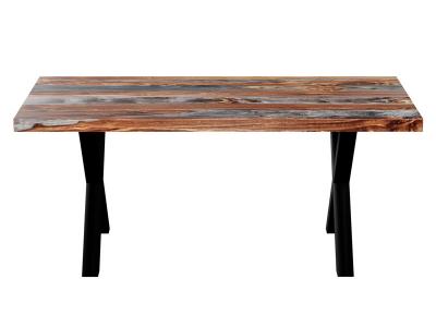 70" Corcoran Grey Sheesham Dining Table - ZEN-23-SHG