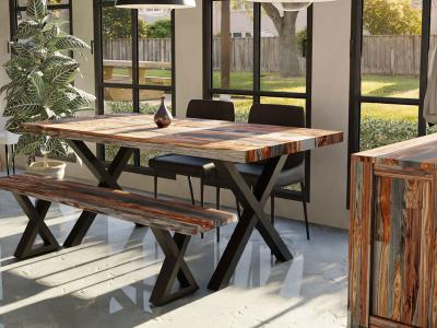 70" Corcoran Grey Sheesham Dining Table - ZEN-23-SHG