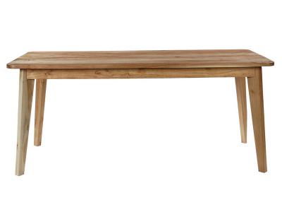 70" Corcoran Straight Edge Pale Acacia Dining Table - ZEN-24-A