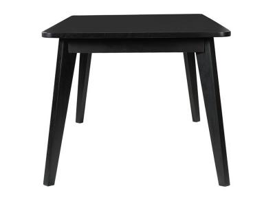 70" Corcoran Straight Edge Black Acacia Dining Table - ZEN-24-AB