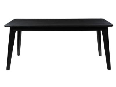 70" Corcoran Straight Edge Black Acacia Dining Table - ZEN-24-AB