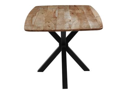 70" Corcoran Straight Edge Pale Acacia Dining Table with Spider Legs - ZEN-29-A