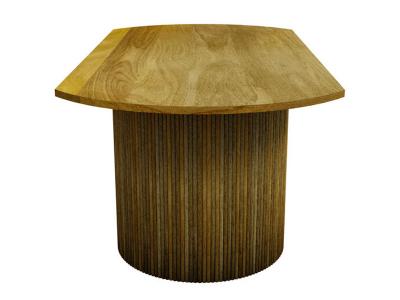 79''  Corcoran Oval Table in Mango Wood - ZEN-32-MA