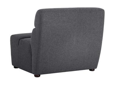 Sunpan Cornell Modular Armless Chair In Polo Club Kohl Grey - 103503