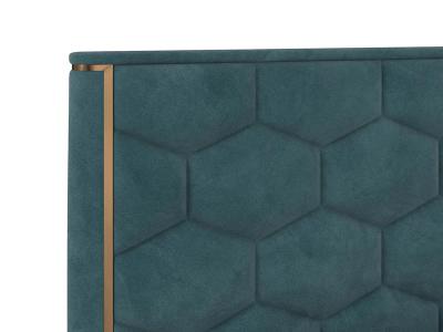 Sunpan Alisha King Size Bed in Meg Dusty Teal - 110095