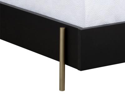 Sunpan Avida King Size Bed in Gold Black/Natural - 110387