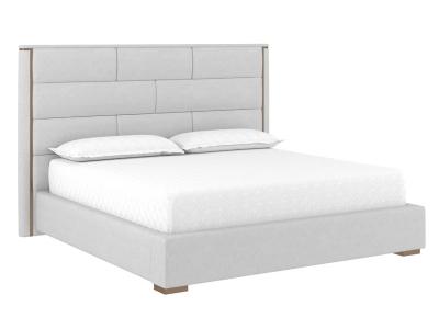 Sunpan Clara King Size Bed in Ernst Silverstone - 110094