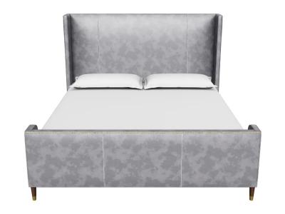 Sunpan Chianti King Size Bed in Overcast Grey - 106633