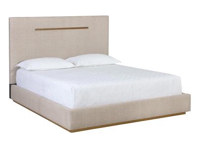 Sunpan Danbury King Size Bed in Naya Check Cream - 110048