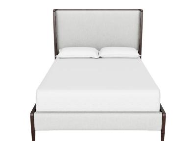 Sunpan Colette Queen Size Bed in Brown/Belfast Heather Grey - 106683